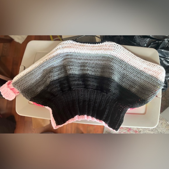 OOAK Handmade crochet Wednesday and Enid inspired sweater - Picture 3 of 7